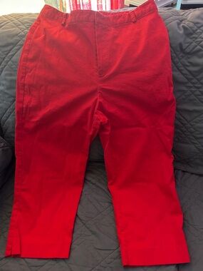 Briggs New York Bright Red Women's Capris